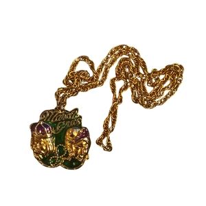 Vintage Gold-tone Medallion Necklace